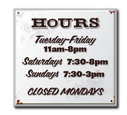 Caps Grille Hours